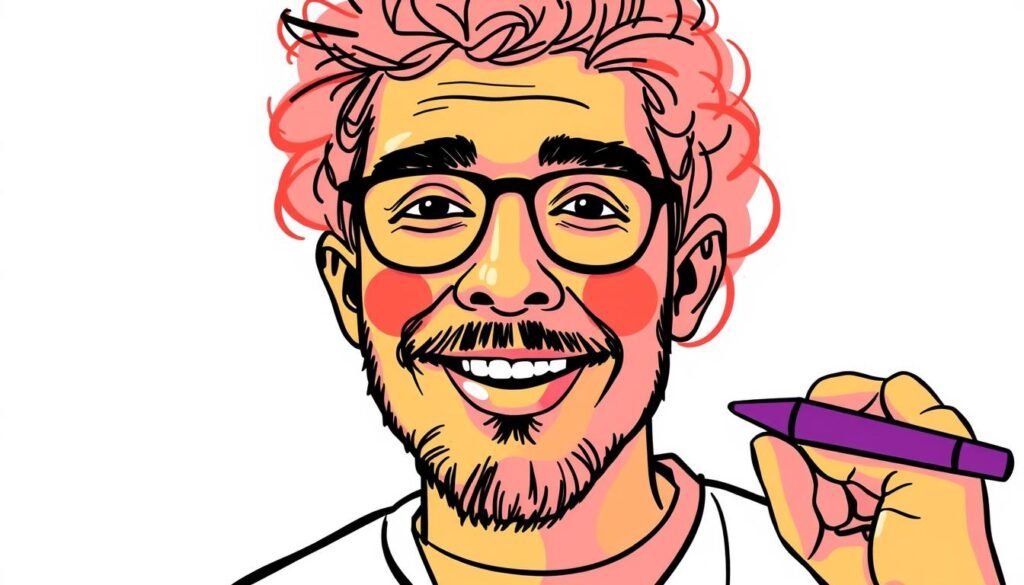 Generate an image of a person using InstaDoodle to create a marketing explainer video