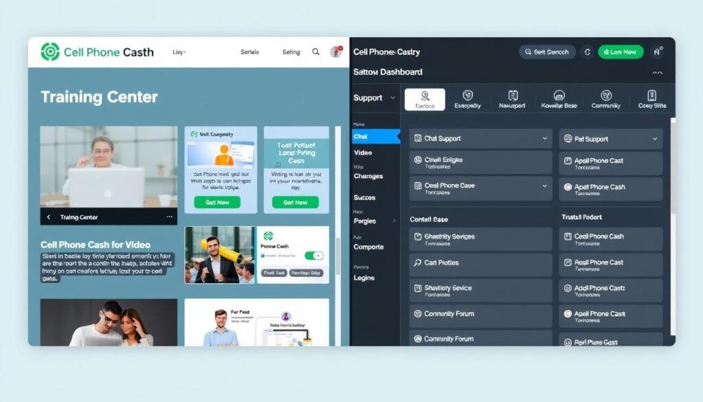 Cell Phone Cash Website training dashboard and support center Cell Phone Cash Website training dashboard and support center
