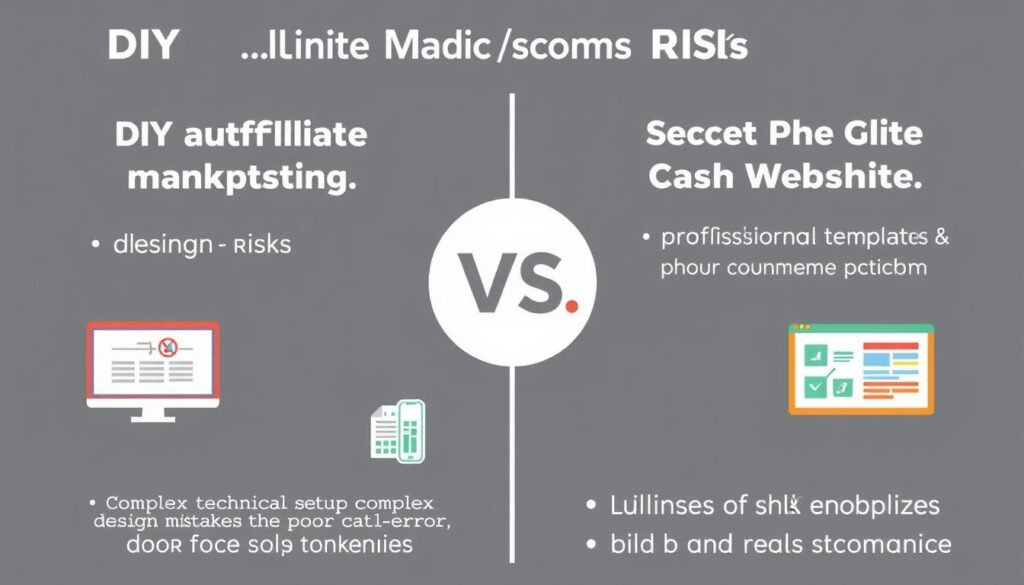 Comparison of risks between DIY affiliate marketing and Cell Phone Cash Website approach Comparison of risks between DIY affiliate marketing and Cell Phone Cash Website approach