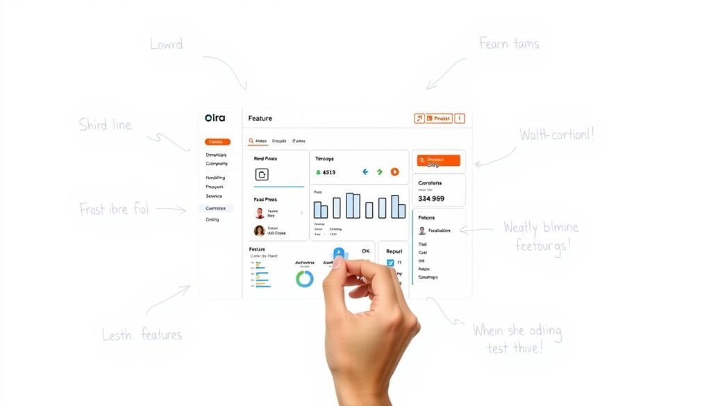 InstaDoodle review showing a product explainer template with key features highlighted