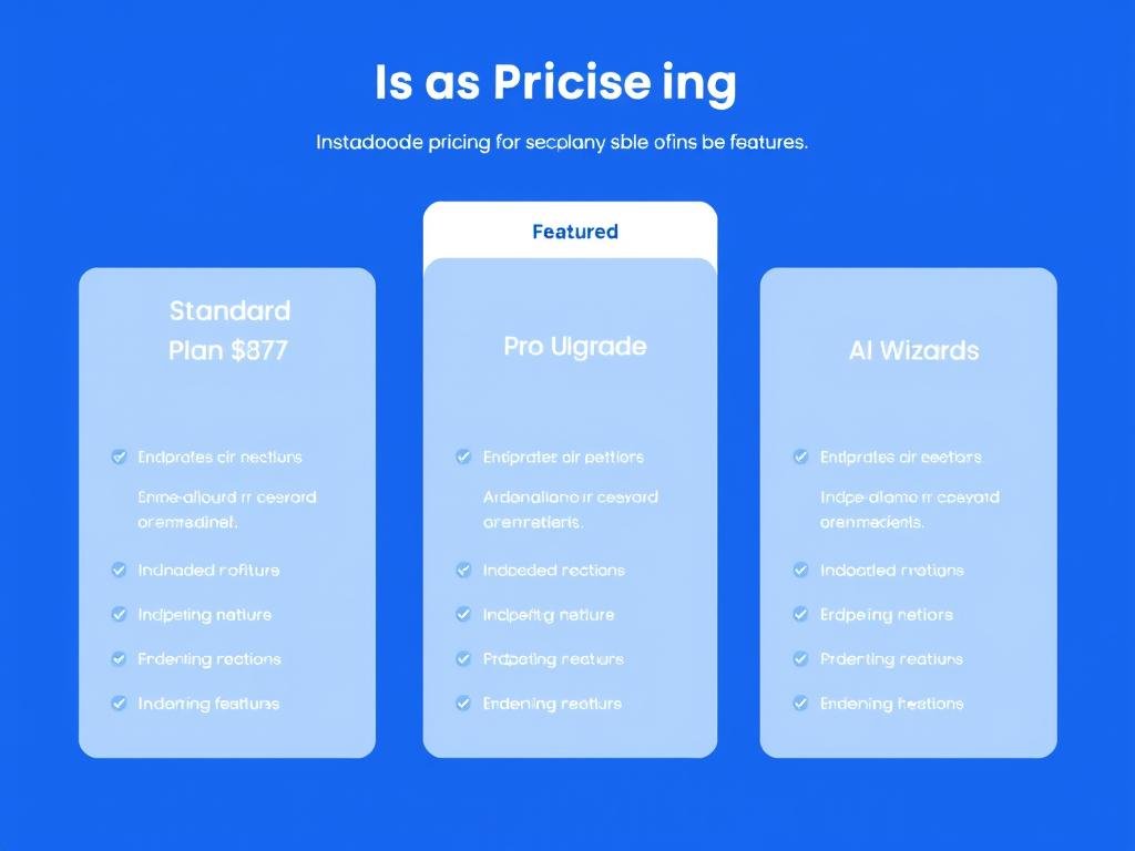 InstaDoodle review showing the pricing plans and features comparison