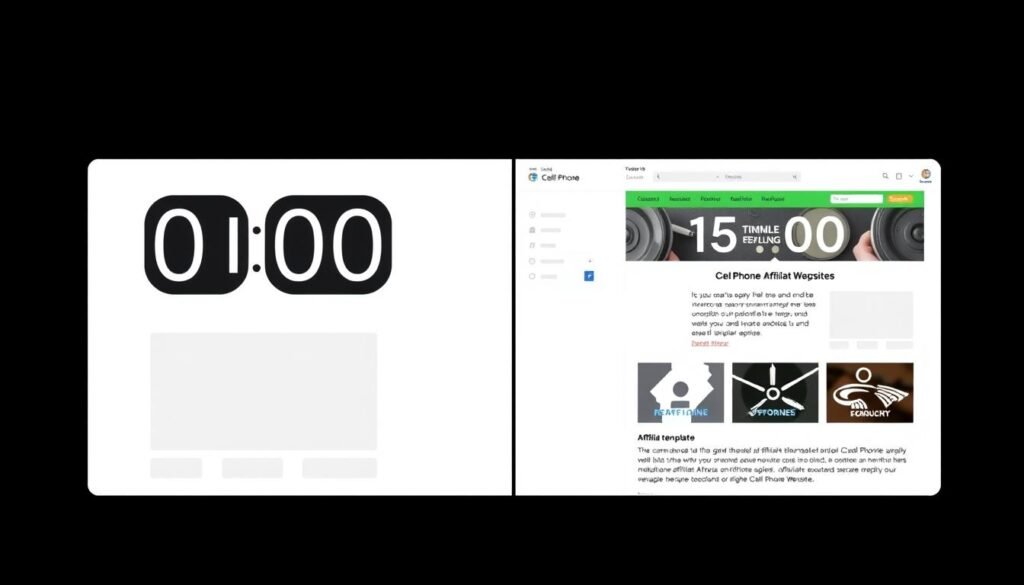 Timer showing 15-minute website setup process for Cell Phone Cash Website Timer showing 15-minute website setup process for Cell Phone Cash Website